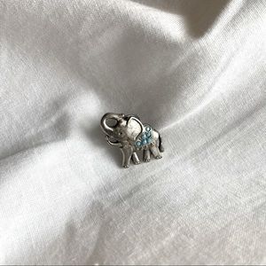 Elephant Pin with Turquoise Stones